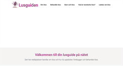 Desktop Screenshot of lusguiden.se